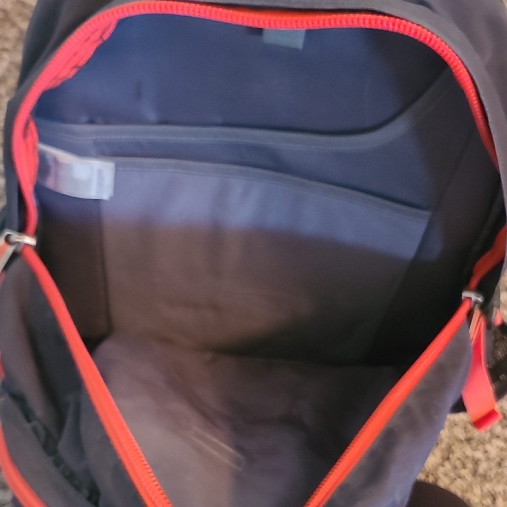 The North Face Black and Coral Backpack - Picture 6 of 9